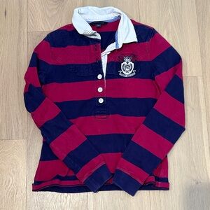 Striped Red and Blue women’s  Polo Shirt